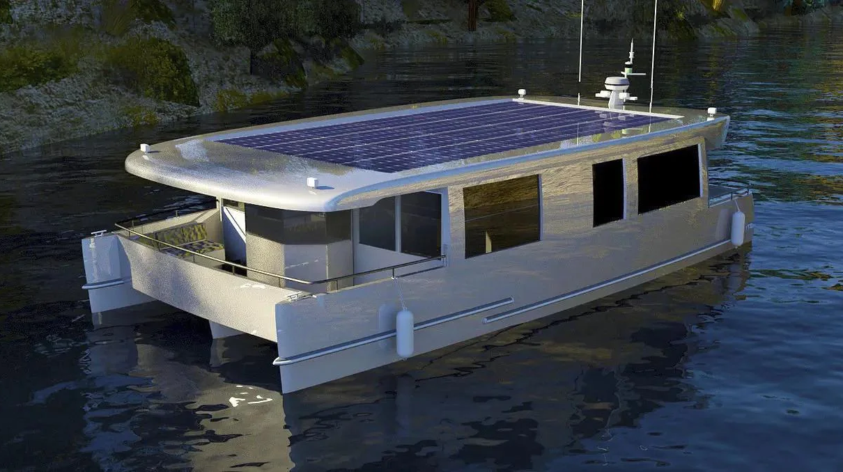 solar Hausboot Leipzig